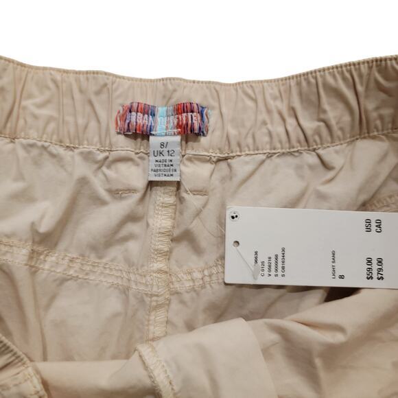 Urban Outfitters Light Sand Khaki Cream Cargo Light Weight Short Sz 8 NWT Beachy - Picture 8 of 8